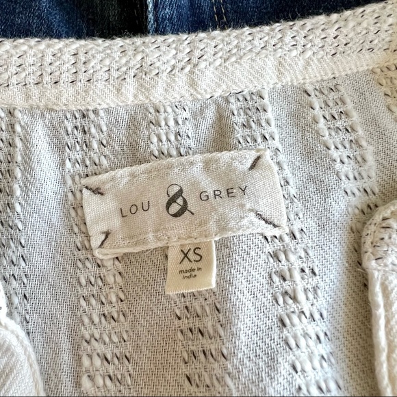 *SOLD* Lou & Grey Striped Bib Tunic Sz XS - Picture 6 of 11